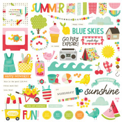 Chipboard Pieces - Sweet Summertime