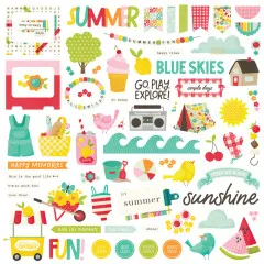Chipboard Pieces - Sweet Summertime