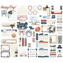 Journal Bits & Pieces Die-Cuts - Simple Vintage Sand & Sea