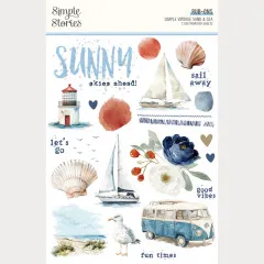 Rub-Ons - Simple Vintage - Sand & Sea