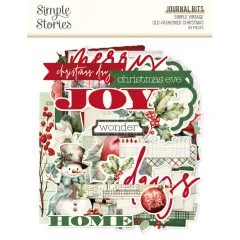 Journal Bits & Pieces Die-Cuts - Simple Vintage Old-Fashioned Christmas
