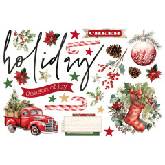 Simple Pages - Page Pieces - Simple Vintage Old-Fashioned Christmas