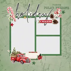 Simple Pages - Page Pieces - Simple Vintage Old-Fashioned Christmas