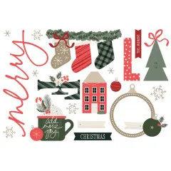 Simple Pages - Page Pieces - Mistletoe & Holly