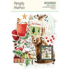 Simple Vintage Evergreen Memories - Bits & Pieces Die-Cuts