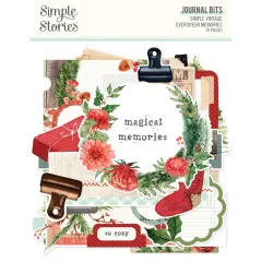 Journal Bits & Pieces Die-Cuts - Simple Vintage Evergreen Memories