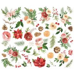 Floral Bits & Pieces Die-Cuts - Simple Vintage Evergreen Memories