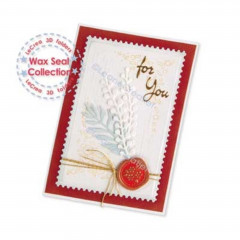 Embossing Folder - Wax Seals: Flowers & Leaves