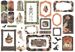Ghostly Greetings - Chipboard Pieces, Tags & Frames