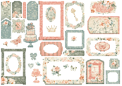 Always & Forever - Chipboard Pieces, Tags & Frames