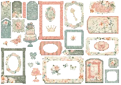 Always & Forever - Chipboard Pieces, Tags & Frames