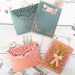 Graphic 45 - Ornate Gatefold, Envelope & Pocket Die Set