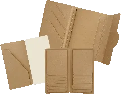 Graphic 45 - Travel Album with Inserts Waterfall Folder & Journaling Notebooks Kraft
