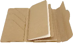 Graphic 45 - Travel Album with Inserts Waterfall Folder & Journaling Notebooks Kraft