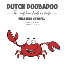 Dutch Rubber Stamp - Leonard de Krab / Leonard the Crab