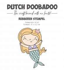 Dutch Rubber Stamp - Zeemeermin Ariel / Mermaid Ariel