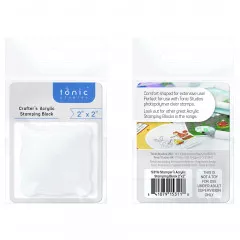 Tonic Studios - Crafters Acrylic Stamping Block - 2x2 Inch