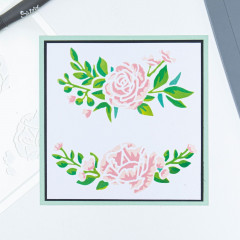 Sizzix Layered Stencils by Olivia Rose - Floral Borders