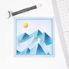 Sizzix Layered Stencils by by Josh Griffiths - Mountain Scene