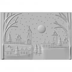 3D Embossing Folder - Winter Village