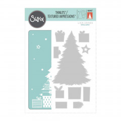 Thinlits Die und Textured Impressions Folder - Sparkle Tree by Lisa Jones