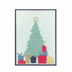 Thinlits Die und Textured Impressions Folder - Sparkle Tree by Lisa Jones