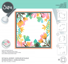 Sizzix Layered Stencils by Jennifer Ogborn - Botanical Border