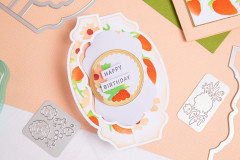 Sizzix Layered Stencils by Jennifer Ogborn - Strawberry Wreath