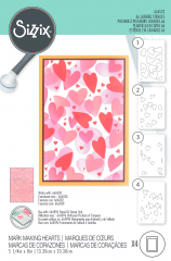 Sizzix - Layered Stencils by Kath Breen - Mark Making Hearts