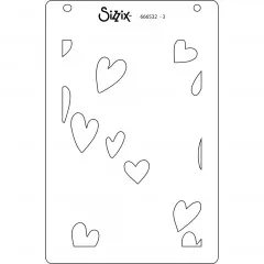 Sizzix - Layered Stencils by Kath Breen - Mark Making Hearts