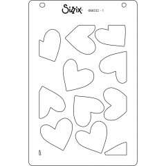 Sizzix - Layered Stencils by Kath Breen - Mark Making Hearts