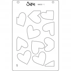 Sizzix - Layered Stencils by Kath Breen - Mark Making Hearts