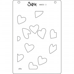 Sizzix - Layered Stencils by Kath Breen - Mark Making Hearts