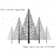 Sizzix - Clear Stamps with Stencil by Stacey Park - Cosmopolitan Christmas, Merry & Light