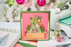 Sizzix - Clear Stamps with Stencil by Stacey Park - Cosmopolitan Christmas, Merry & Light