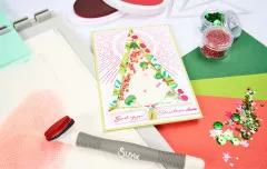 Sizzix - Layered Stencil by Stacey Park - Cosmopolitan Christmas, Happy Holidays