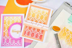 Sizzix - Stencil by Stacey Park Cosmopolitan, Golden Rings #2