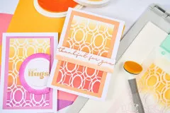 Sizzix - Stencil by Stacey Park Cosmopolitan, Golden Rings #2