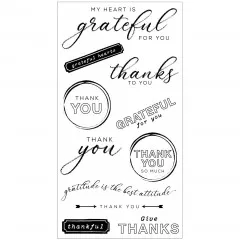 Framelits Dies with Stamp by 49 and Market - Thankful Sentiments