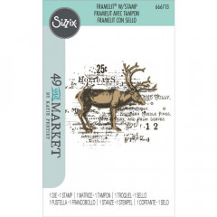 Framelits Dies with Stamp by 49 and Market - Reindeer Mix Cluster