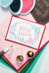 Sizzix - Layered Stencil by Jen Long - Winter Wishes #3