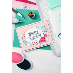 Sizzix - Layered Stencil by Jen Long - Winter Wishes #3