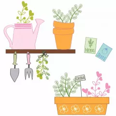 Sizzix - Clear Stamps by Catherine Pooler - Greenhouse Finds