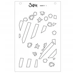 Sizzix - Layered Stencil by Stacey Park - Fragmented Floral #2