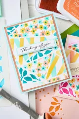 Sizzix - Layered Stencil by Stacey Park - Fragmented Floral #2