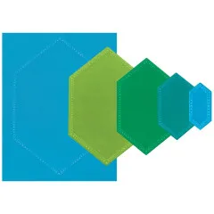 Framelits Dies by Stacey Park - Reversed Belinda Stitched Hexagons