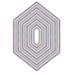 Framelits Dies by Stacey Park - Reversed Belinda Stitched Hexagons