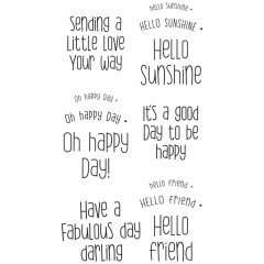 Sizzix - Clear Stamps by Lisa Jones - Sending a Little Love