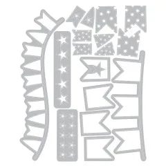 Thinlits Die with Stamps by 49 and Market - Banner Bash