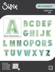 Thinlits Die by 49 and Market - This or That - 2 Inch Alphabet